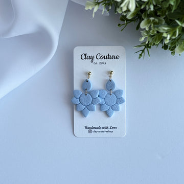 Casual Floral Earrings for Women | Lightweight Polymer Clay Flower Drop Earrings | Everyday Comfortable Statement Jewelry