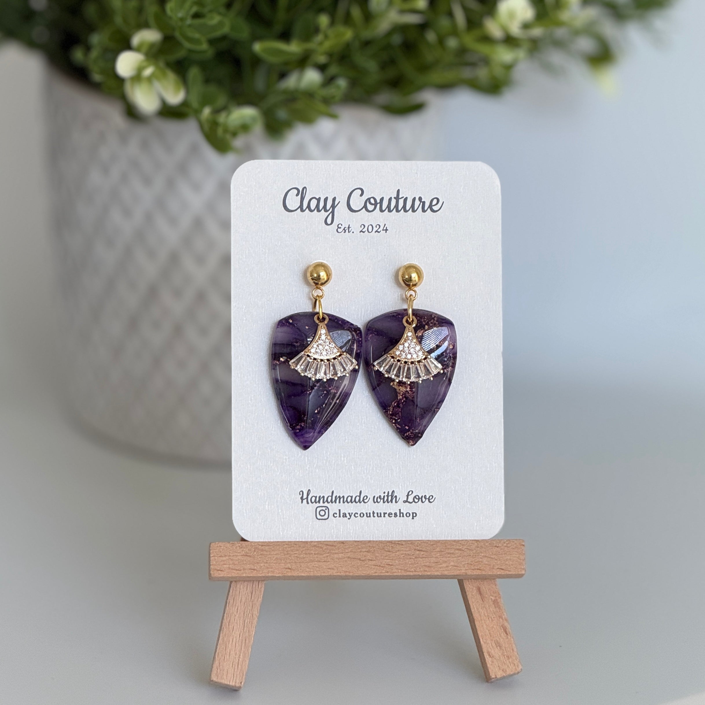 Kate - Dangle Earrings – Clay Couture